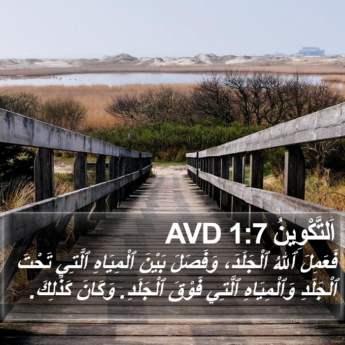 اَلتَّكْوِينُ 1:7 AVD Bible Study