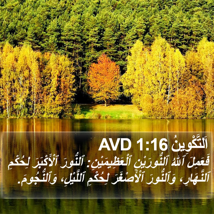 اَلتَّكْوِينُ 1:16 AVD Bible Study