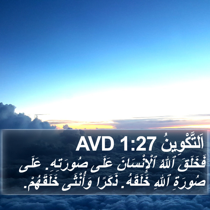 اَلتَّكْوِينُ 1:27 AVD Bible Study