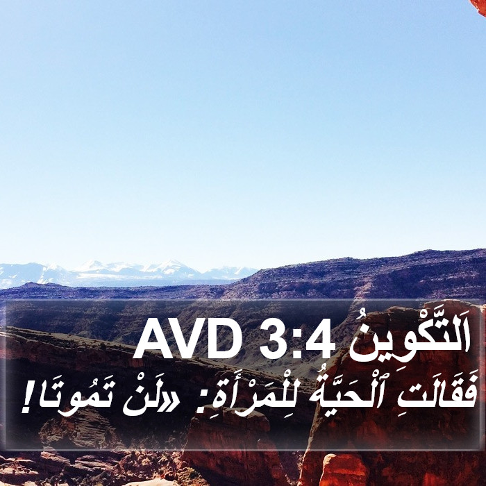 اَلتَّكْوِينُ 3:4 AVD Bible Study