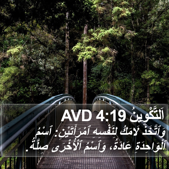 اَلتَّكْوِينُ 4:19 AVD Bible Study