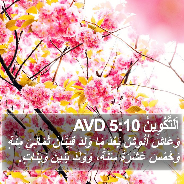 اَلتَّكْوِينُ 5:10 AVD Bible Study