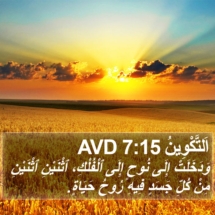 اَلتَّكْوِينُ 7:15 AVD Bible Study