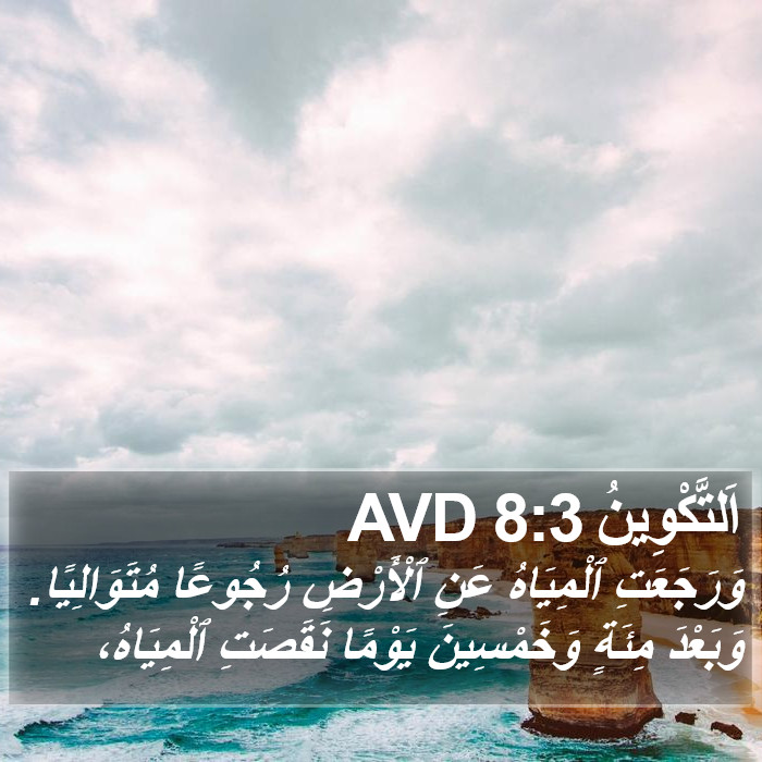 اَلتَّكْوِينُ 8:3 AVD Bible Study