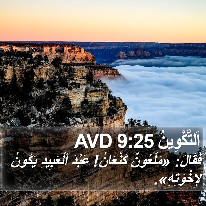 اَلتَّكْوِينُ 9:25 AVD Bible Study