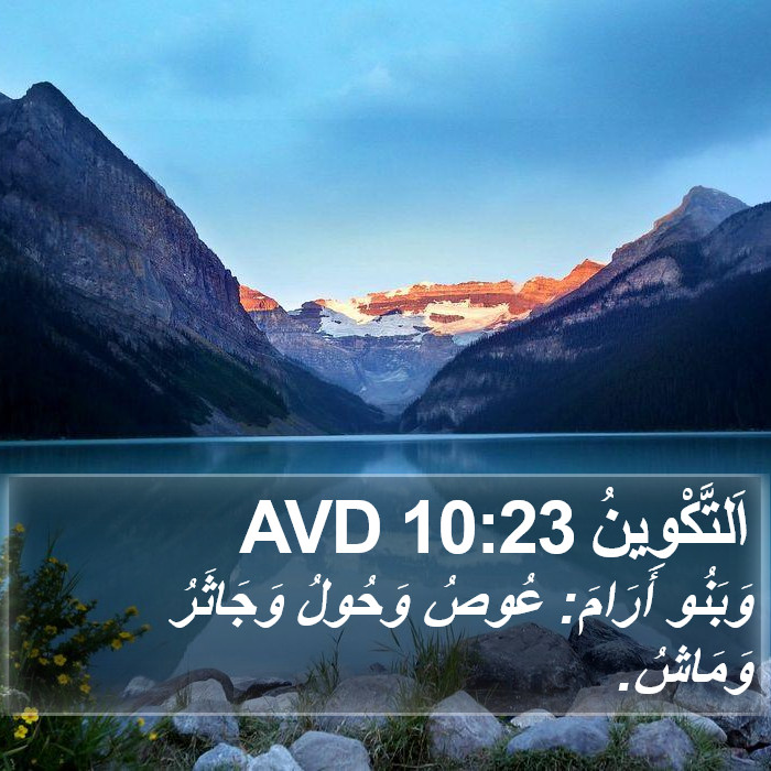 اَلتَّكْوِينُ 10:23 AVD Bible Study