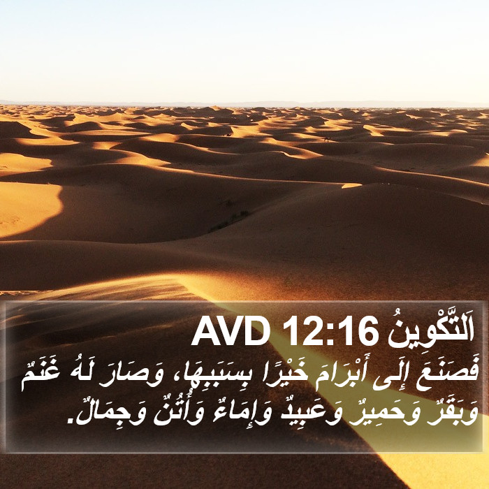 اَلتَّكْوِينُ 12:16 AVD Bible Study