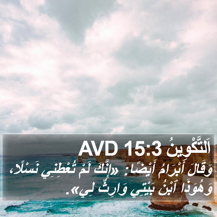 اَلتَّكْوِينُ 15:3 AVD Bible Study