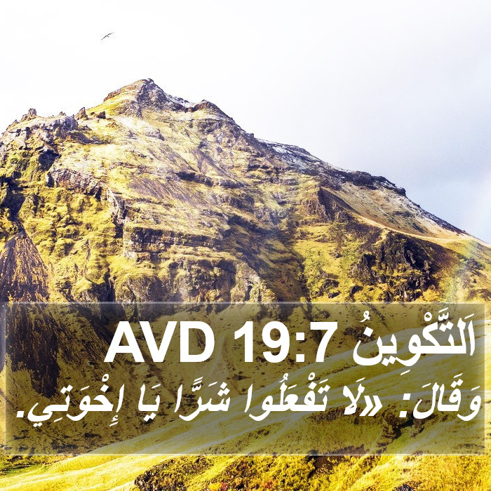 اَلتَّكْوِينُ 19:7 AVD Bible Study
