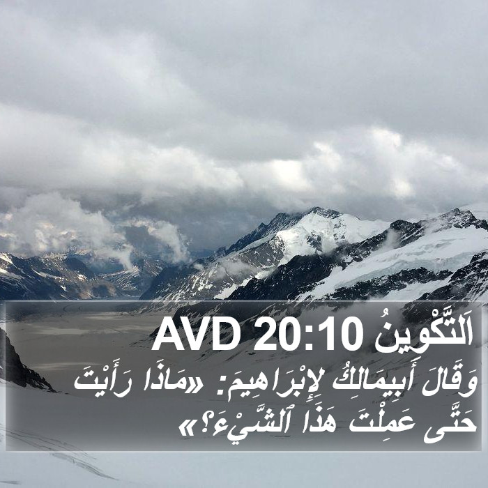 اَلتَّكْوِينُ 20:10 AVD Bible Study