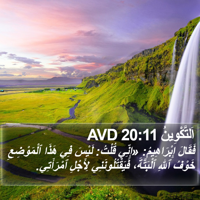 اَلتَّكْوِينُ 20:11 AVD Bible Study