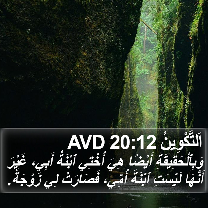 اَلتَّكْوِينُ 20:12 AVD Bible Study