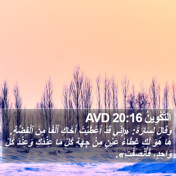 اَلتَّكْوِينُ 20:16 AVD Bible Study