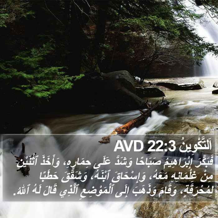 اَلتَّكْوِينُ 22:3 AVD Bible Study