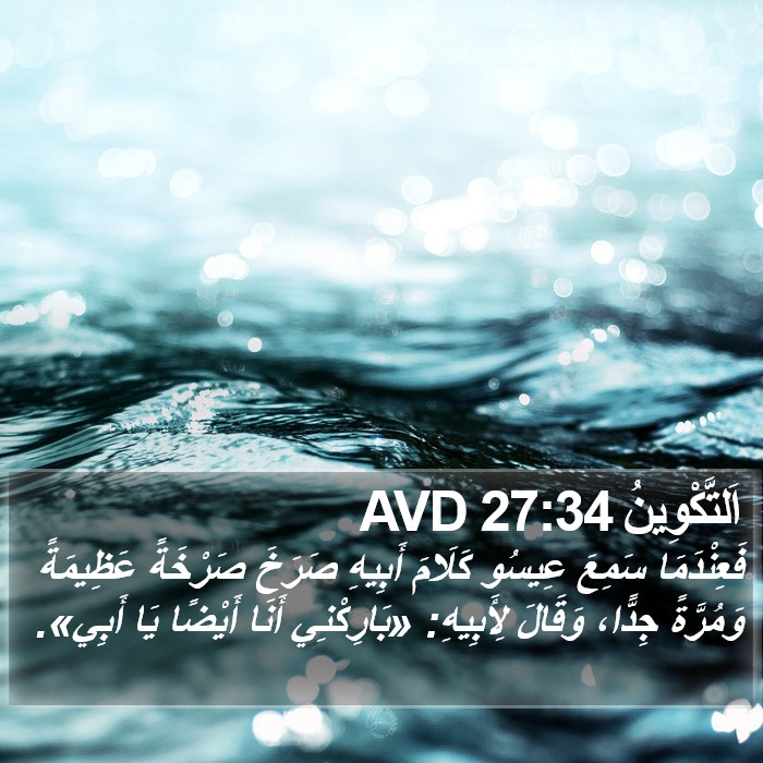 اَلتَّكْوِينُ 27:34 AVD Bible Study