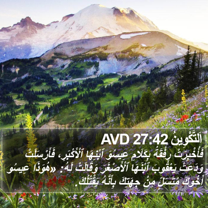 اَلتَّكْوِينُ 27:42 AVD Bible Study