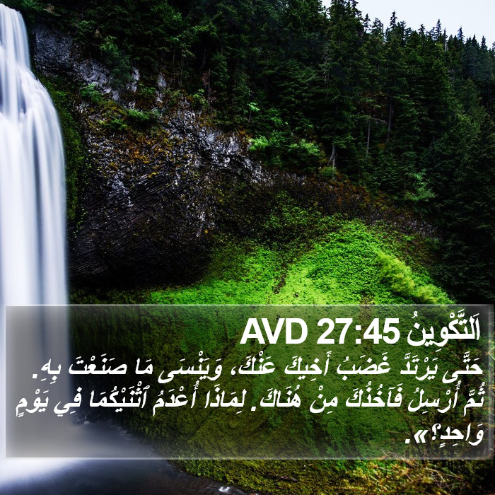 اَلتَّكْوِينُ 27:45 AVD Bible Study