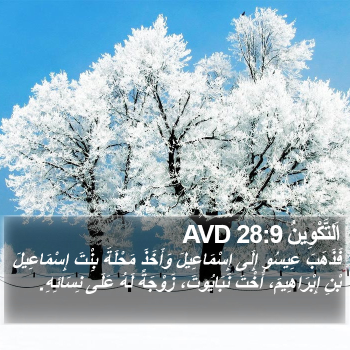 اَلتَّكْوِينُ 28:9 AVD Bible Study