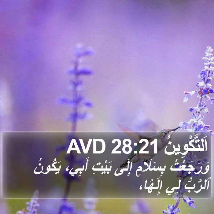اَلتَّكْوِينُ 28:21 AVD Bible Study