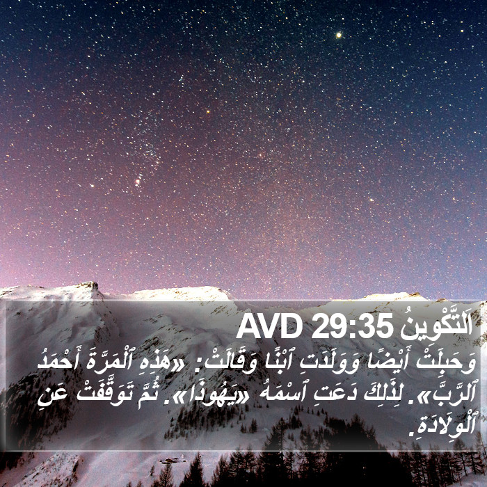 اَلتَّكْوِينُ 29:35 AVD Bible Study