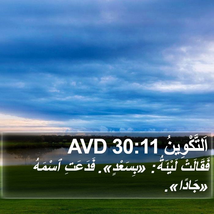 اَلتَّكْوِينُ 30:11 AVD Bible Study