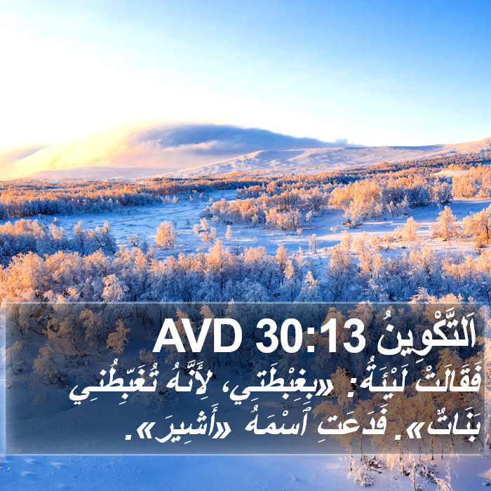 اَلتَّكْوِينُ 30:13 AVD Bible Study