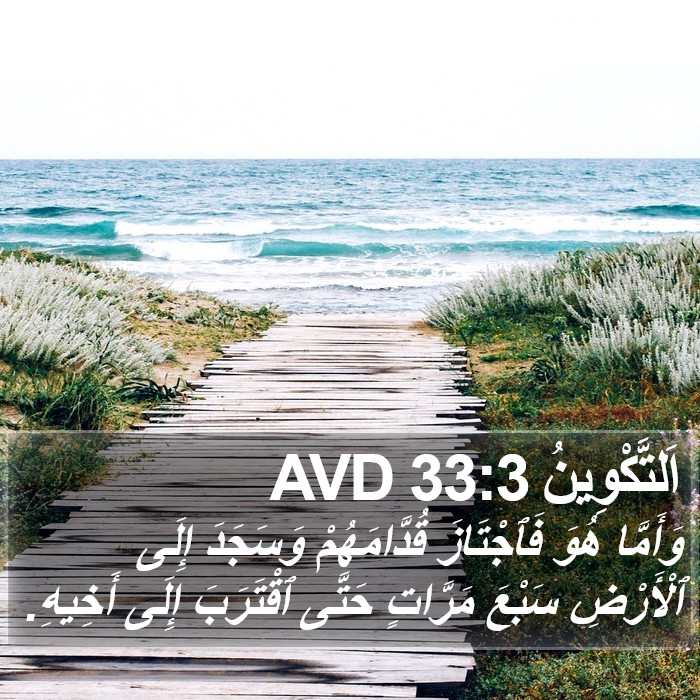 اَلتَّكْوِينُ 33:3 AVD Bible Study