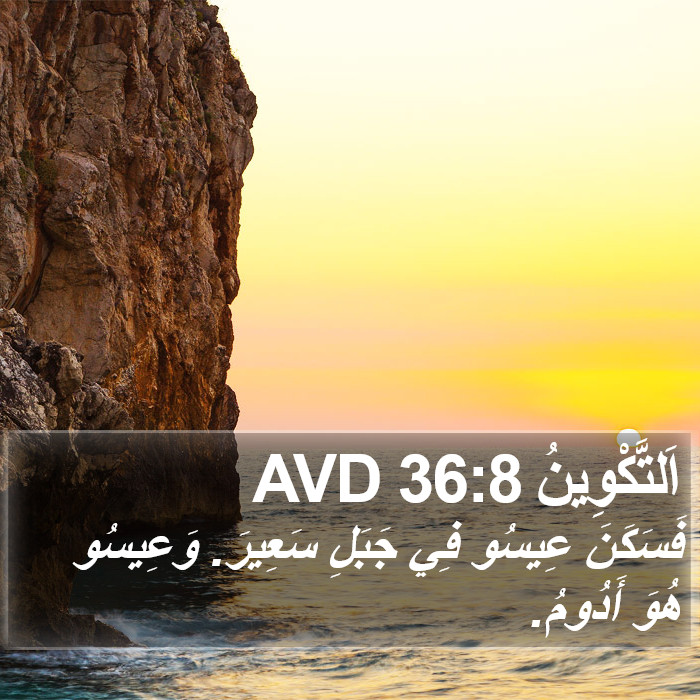 اَلتَّكْوِينُ 36:8 AVD Bible Study