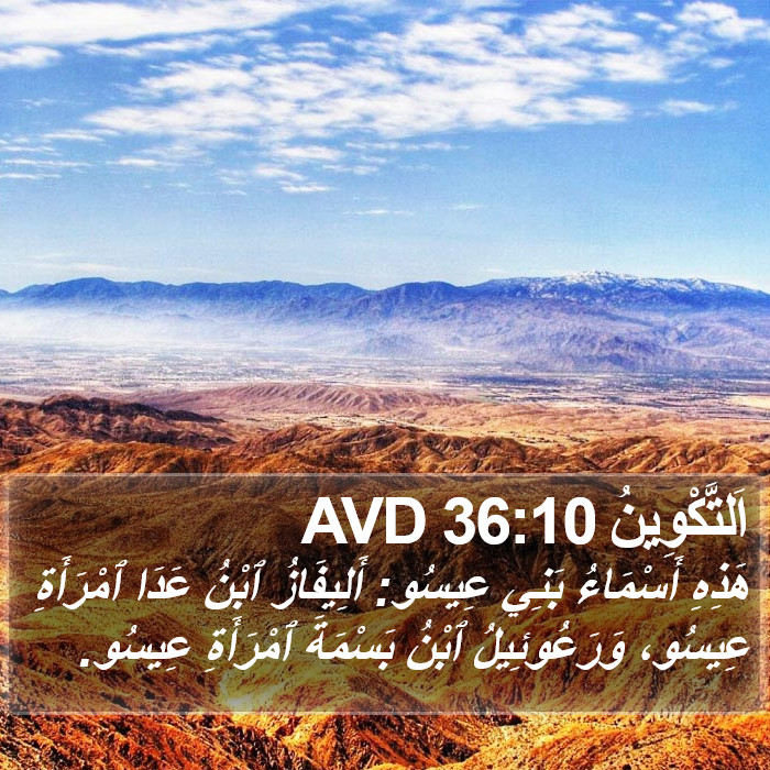 اَلتَّكْوِينُ 36:10 AVD Bible Study