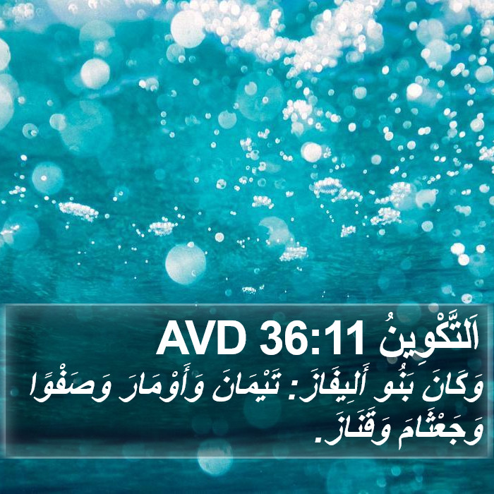 اَلتَّكْوِينُ 36:11 AVD Bible Study