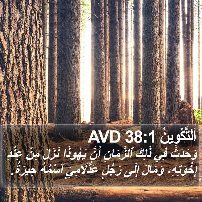 اَلتَّكْوِينُ 38:1 AVD Bible Study