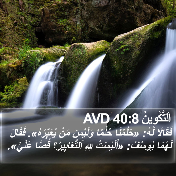 اَلتَّكْوِينُ 40:8 AVD Bible Study