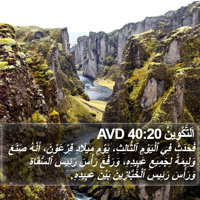 اَلتَّكْوِينُ 40:20 AVD Bible Study