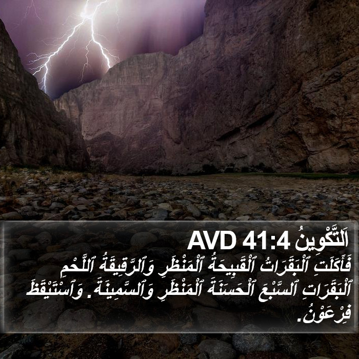 اَلتَّكْوِينُ 41:4 AVD Bible Study