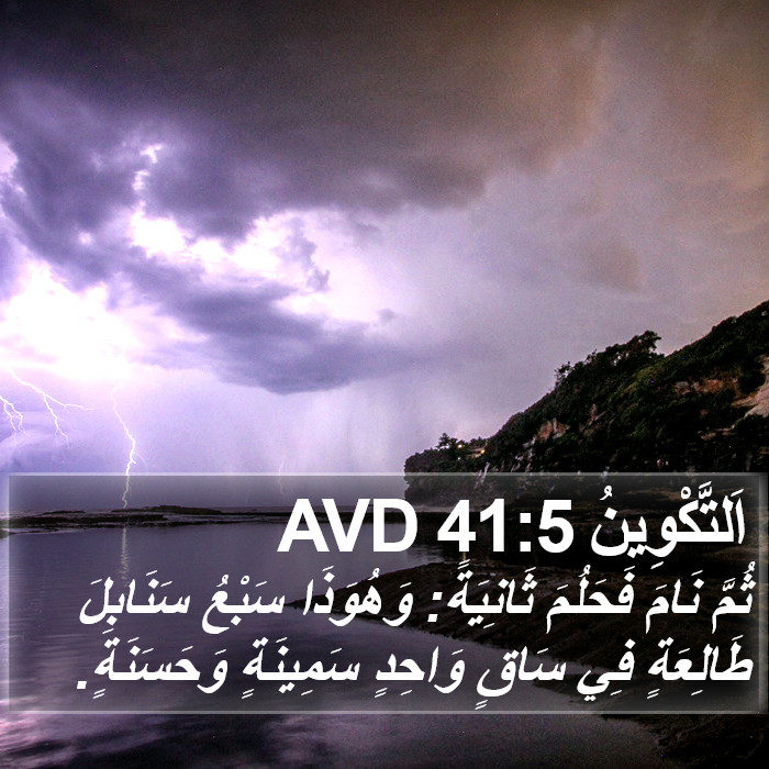 اَلتَّكْوِينُ 41:5 AVD Bible Study
