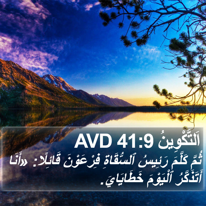 اَلتَّكْوِينُ 41:9 AVD Bible Study
