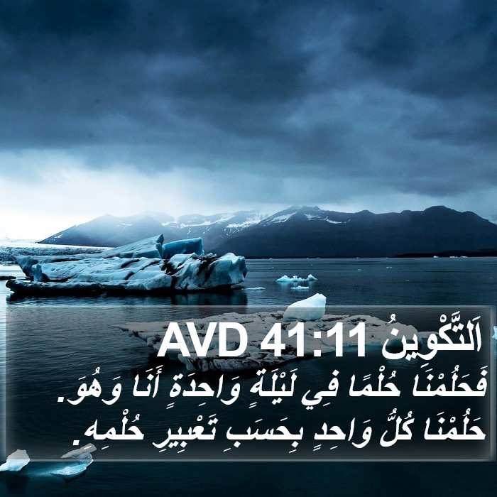 اَلتَّكْوِينُ 41:11 AVD Bible Study