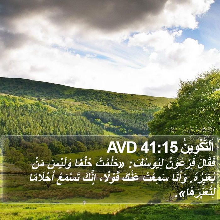 اَلتَّكْوِينُ 41:15 AVD Bible Study