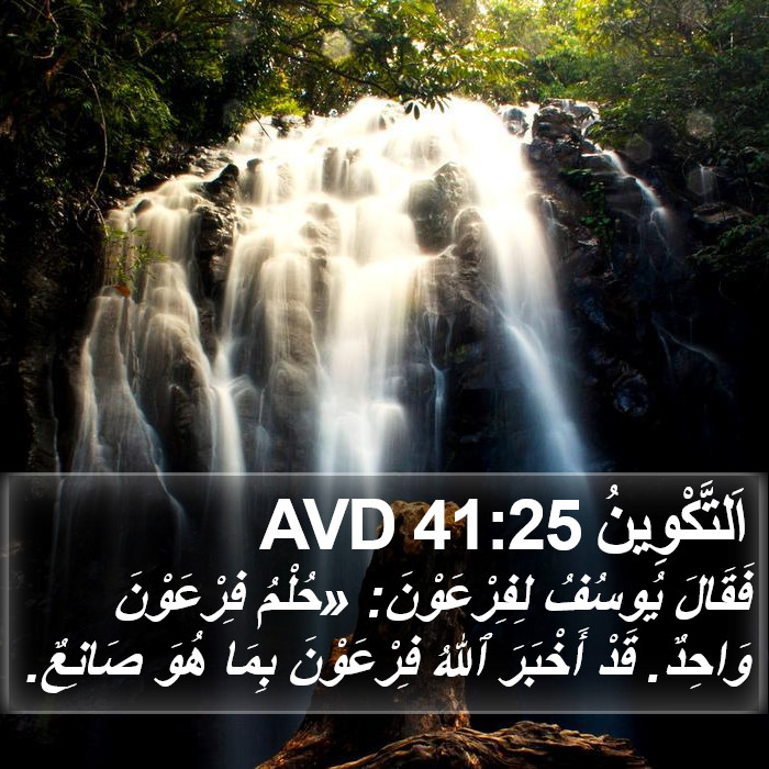 اَلتَّكْوِينُ 41:25 AVD Bible Study