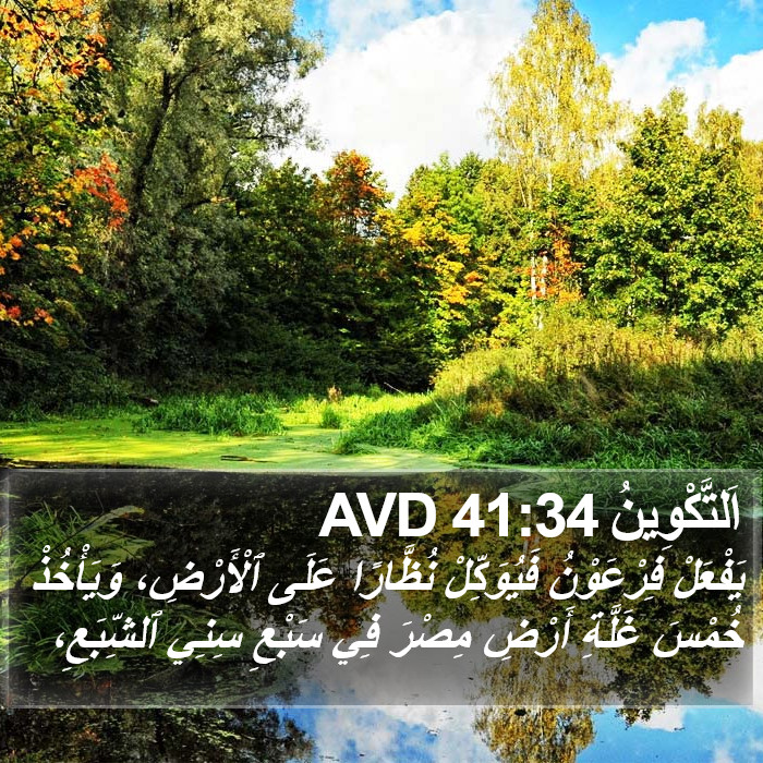 اَلتَّكْوِينُ 41:34 AVD Bible Study