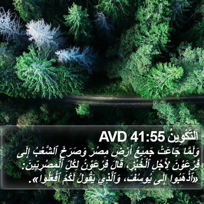 اَلتَّكْوِينُ 41:55 AVD Bible Study