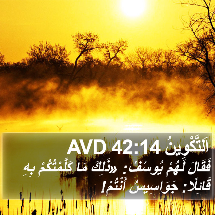 اَلتَّكْوِينُ 42:14 AVD Bible Study