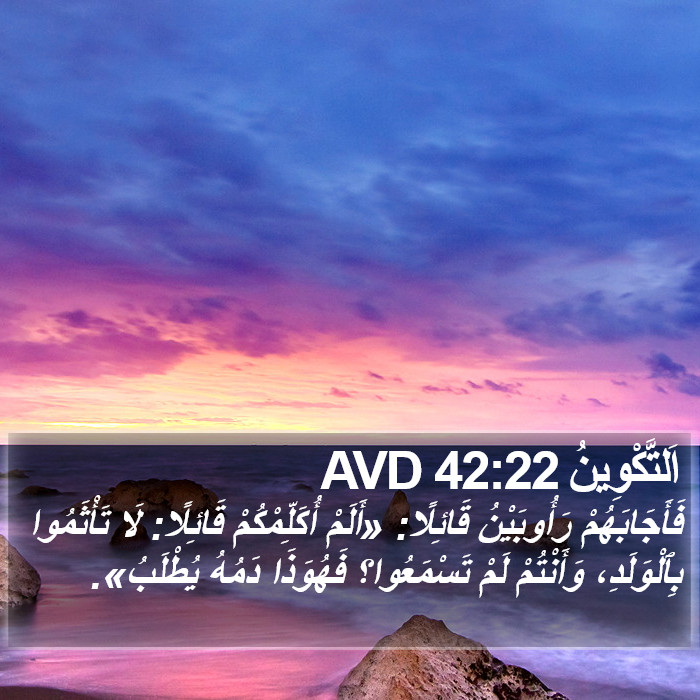 اَلتَّكْوِينُ 42:22 AVD Bible Study