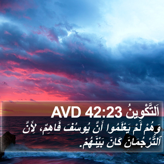 اَلتَّكْوِينُ 42:23 AVD Bible Study