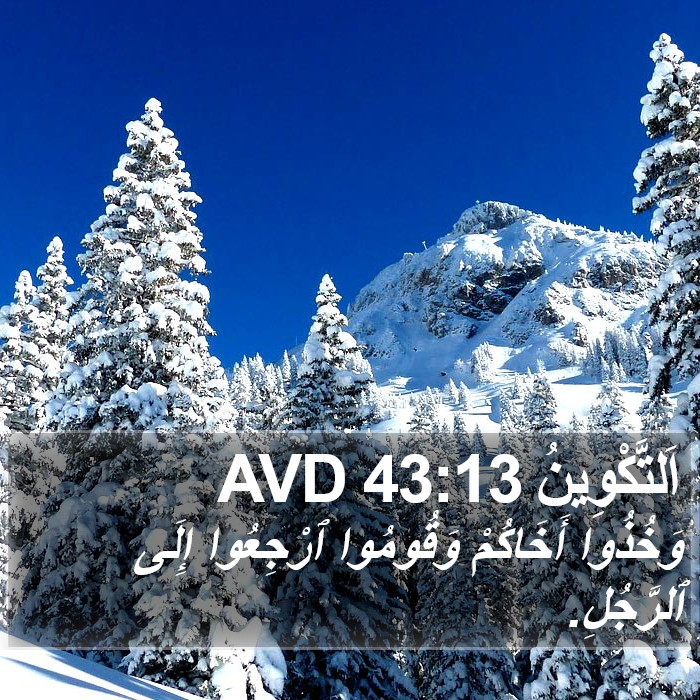 اَلتَّكْوِينُ 43:13 AVD Bible Study