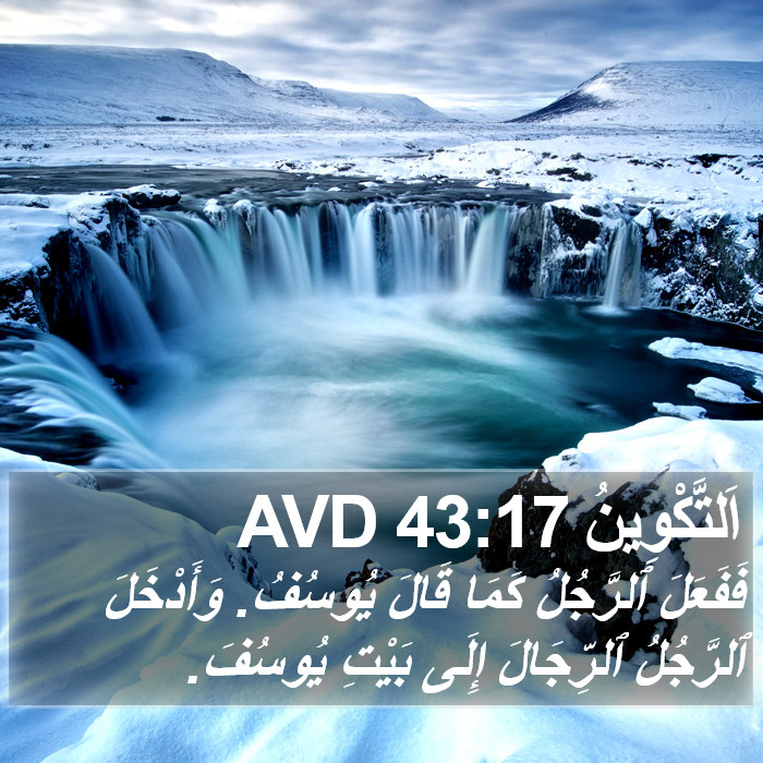 اَلتَّكْوِينُ 43:17 AVD Bible Study