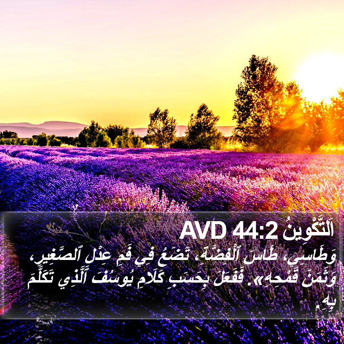 اَلتَّكْوِينُ 44:2 AVD Bible Study