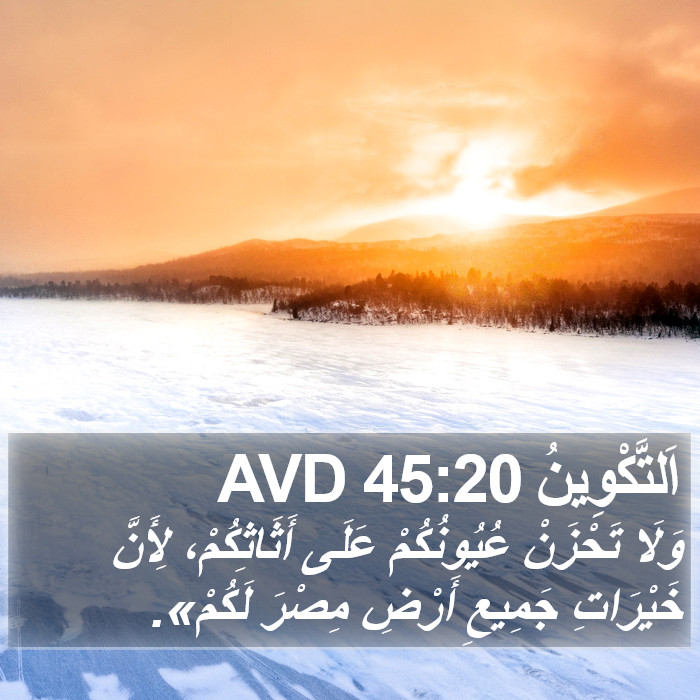 اَلتَّكْوِينُ 45:20 AVD Bible Study