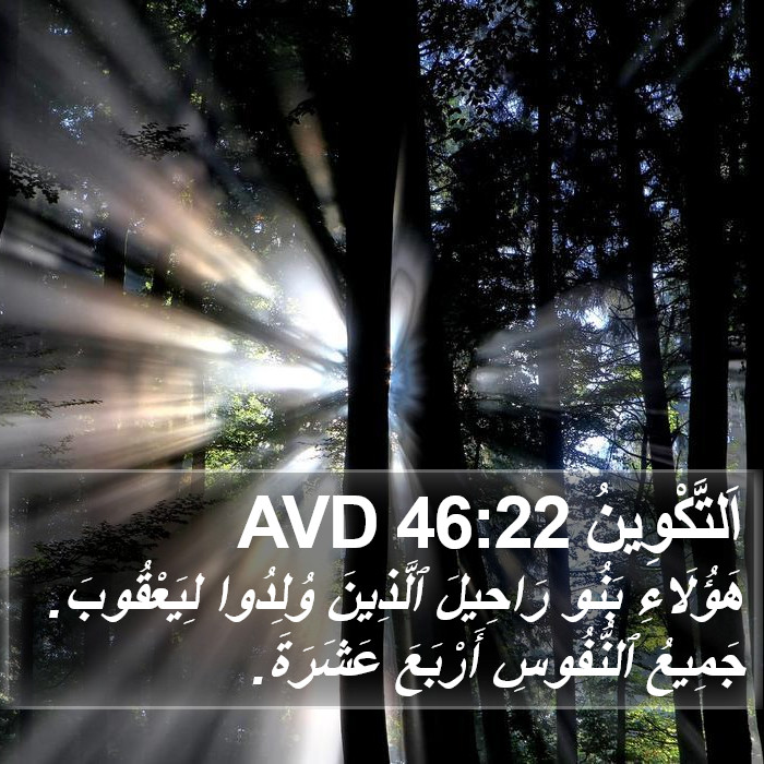 اَلتَّكْوِينُ 46:22 AVD Bible Study