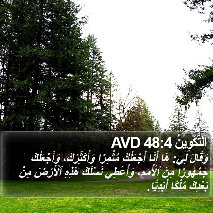 اَلتَّكْوِينُ 48:4 AVD Bible Study